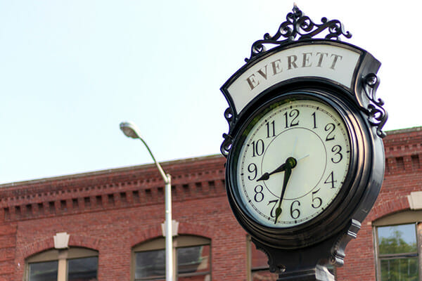 gervais-mechanical-everett-ma Broadway Street clock in Everett, Ma