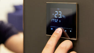 Setting a smart home thermostat
